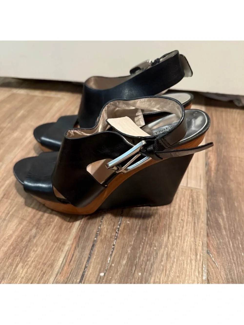 Michael Kors Josephine Wedge Heels Leather Shoes